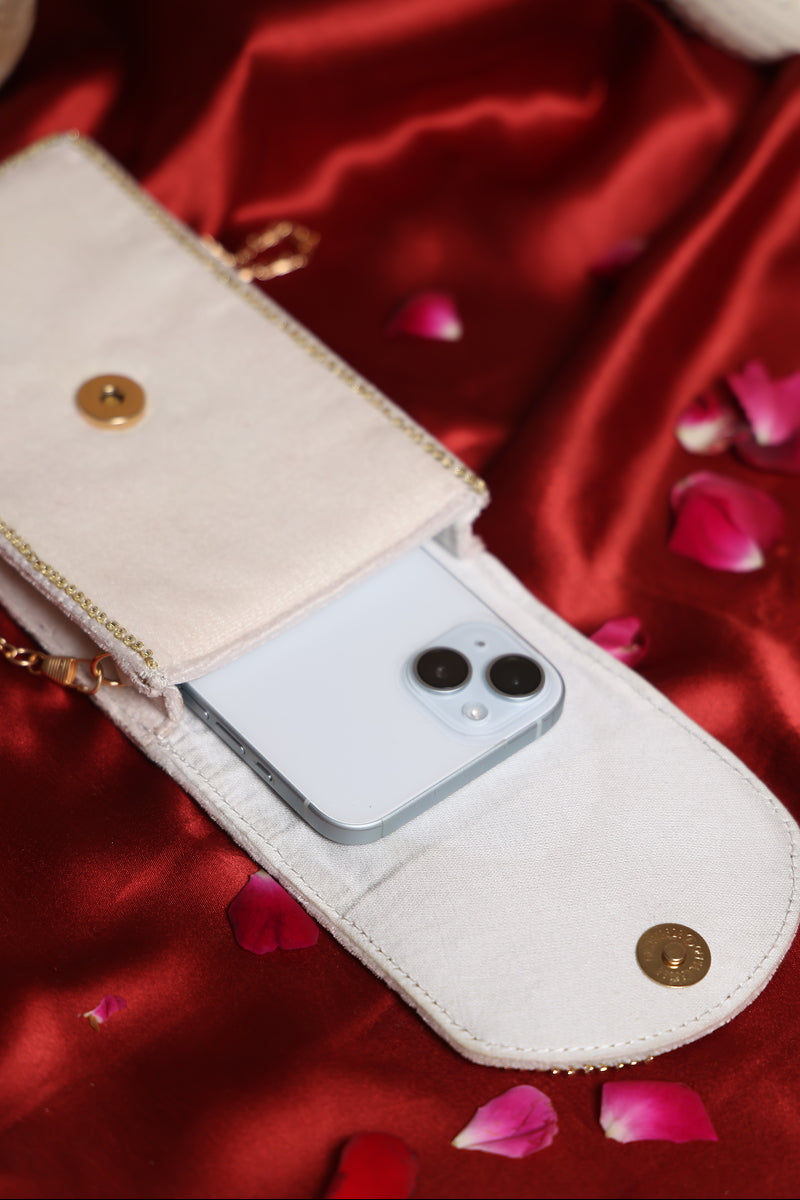 Ivory mobile sling bag
