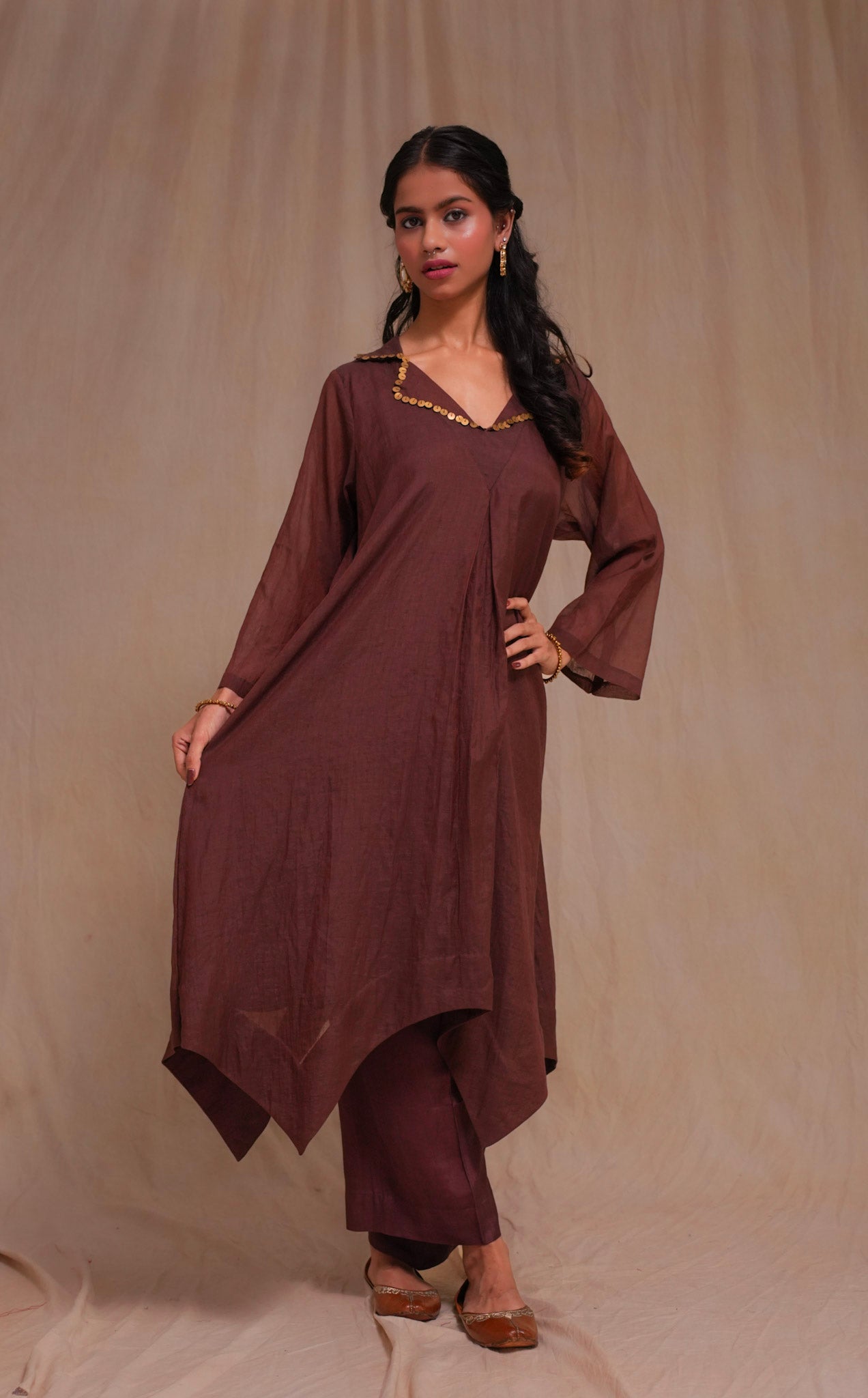 ASYMMETRICAL KURTA SET