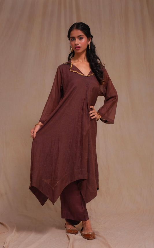 ASYMMETRICAL KURTA SET