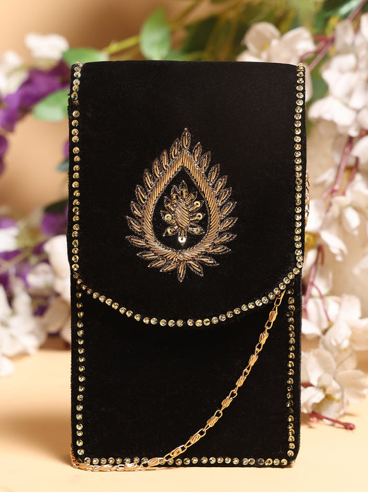 Black Mobile Sling Bag